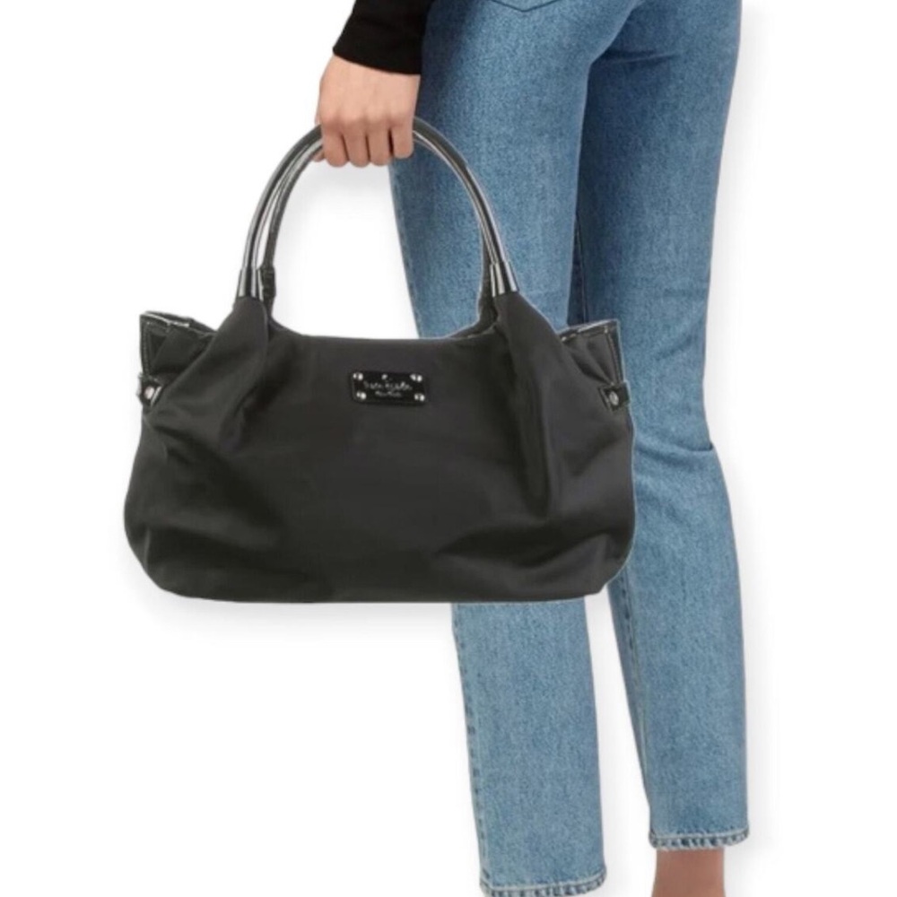 Kate Spade shoulder bag diaper bag patent, leather nylon